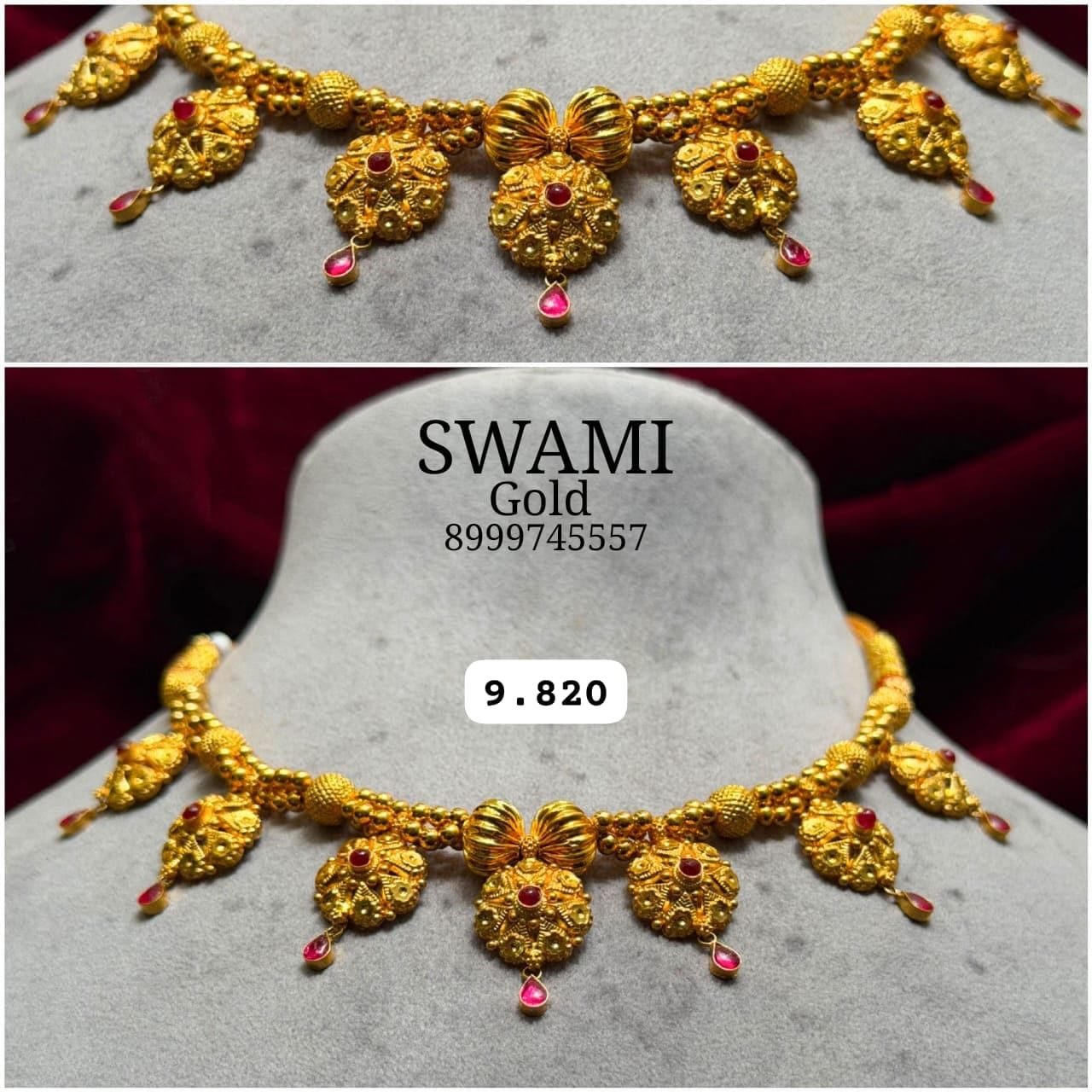 Traditional gold set